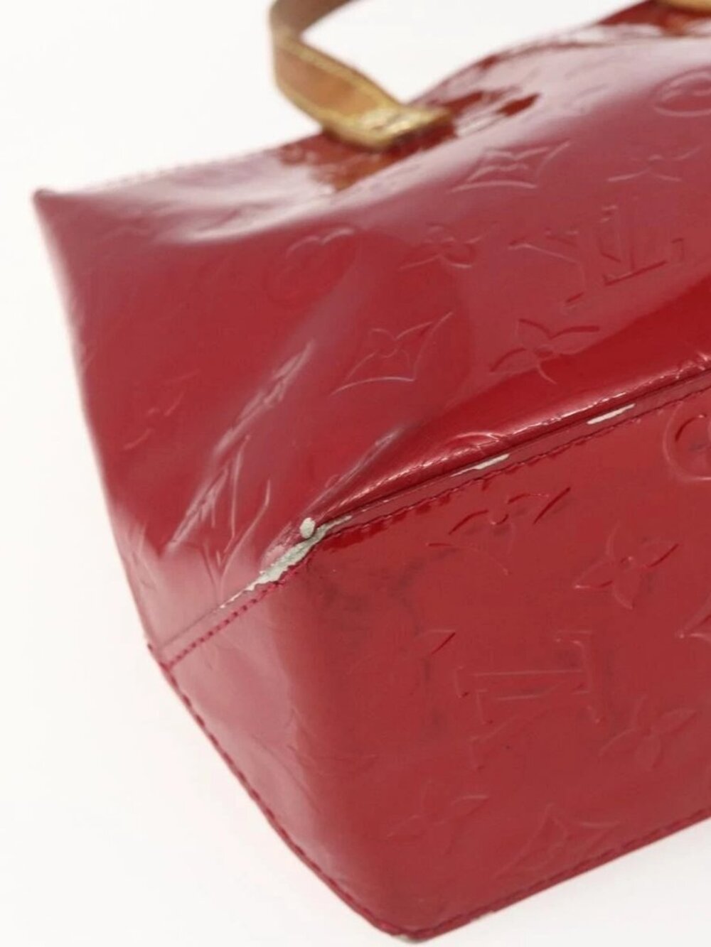 LOUIS VUITTON Monogram Vernis Reade PM Bag Pomme D'amour M91990 LV Auth 169598 - Picture 13 of 15